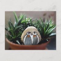 Carte postale Pingouins Peint Pierre