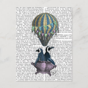 Carte Postale Pingouins volants