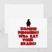 Carte Postale PingouinsZombie (Devant / Derrière)