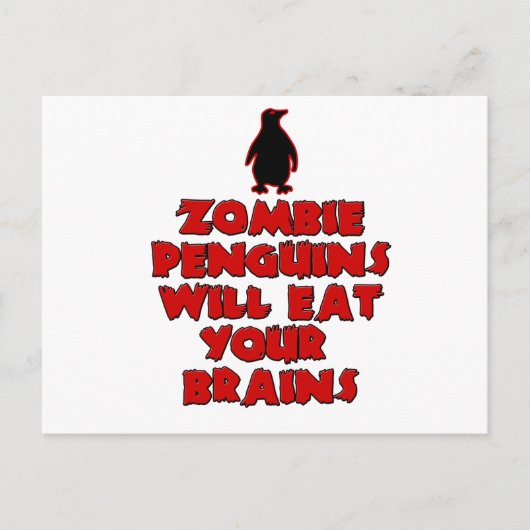 Carte Postale PingouinsZombie (Devant)