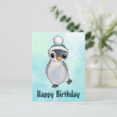 Carte Postale Pinguin mit Mütze (Debout devant)