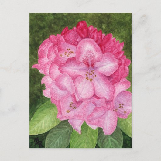 Carte postale Pink Azalea Art (Devant)
