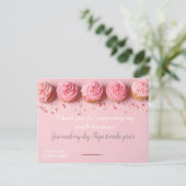 Carte Postale Pink BAKERS Thank you Card (Debout devant)