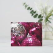 Carte postale Pink Baubles (Debout devant)