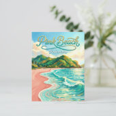 Carte Postale Pink Beach Indonesia (Debout devant)
