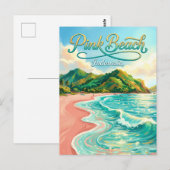 Carte Postale Pink Beach Indonesia (Devant / Derrière)