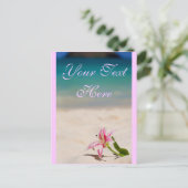 Carte postale Pink Beach Lily (Debout devant)