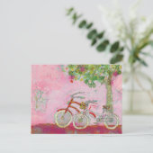 Carte Postale Pink Bicycles (Debout devant)