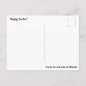 Carte Postale Pink & Blue Easter Eggs Postcard (Dos)