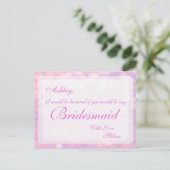 Carte Postale Pink Bokeh | Bridesmaid (Debout devant)