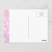 Carte Postale Pink Bokeh | Bridesmaid (Dos)