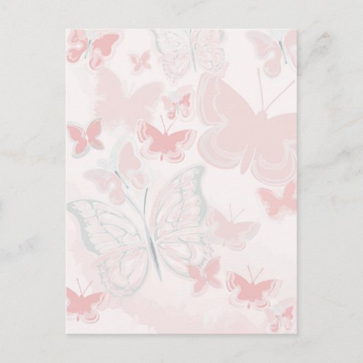 Carte Postale Pink Butterflies (Devant)