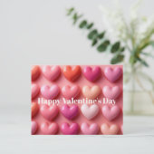 Carte Postale Pink Candy Hearts Valentine`s Day Card (Debout devant)