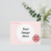 Carte Postale Pink Clover Ribbon (Debout devant)