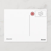 Carte Postale Pink Clover Ribbon (Dos)