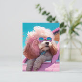 Carte postale Pink Dog Ride a long (Debout devant)