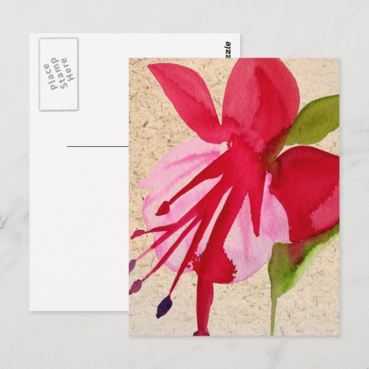 Carte Postale Pink Fuchsia (Devant / Derrière)