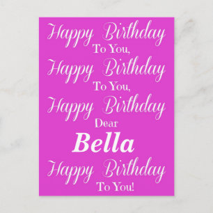 Carte postale Pink Happy Birthday