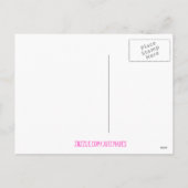 Carte postale Pink Happy Valentine Cupid (Dos)