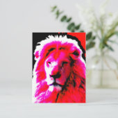 Carte postale Pink Head Lion (Debout devant)