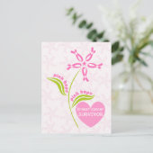 Carte Postale Pink Hope Survivant de la sensibilisation au cance (Debout devant)