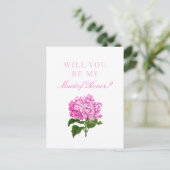 Carte Postale Pink Hydrangea sera-tu ma servante d'honneur ? (Debout devant)