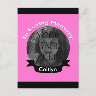 Carte postale Pink In Love Memory Photo