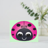 Carte postale Pink Ladybug (Debout devant)