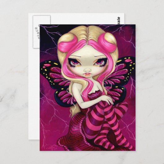 Carte postale "Pink Lightning" (Devant / Derrière)