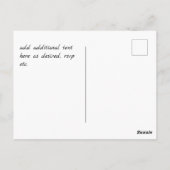 Carte Postale Pink Mauve BOHO Floral Feather Budget Mariage (Dos)