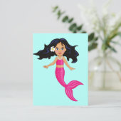 Carte Postale Pink Mermaid (Debout devant)