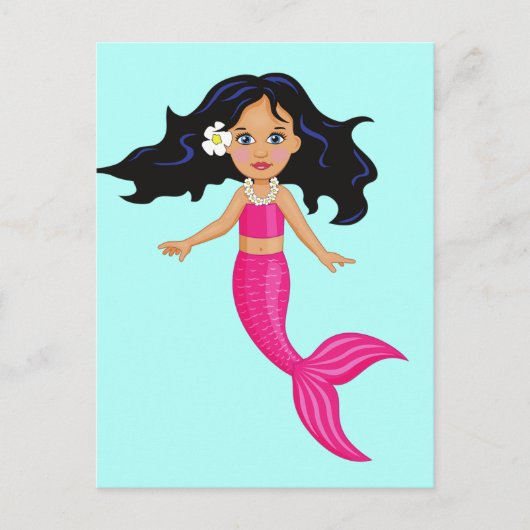 Carte Postale Pink Mermaid (Devant)