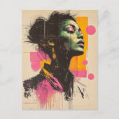Carte Postale Pink Orange Woman (Devant)