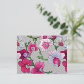 Carte Postale Pink Orchids (Debout devant)