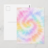 Carte Postale Pink Pastel Tie Dye Girly Chic                     (Devant / Derrière)