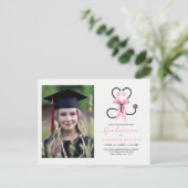 Carte Postale Pink Photo Nursing School Graduation Party (Debout devant)