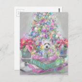 Carte Postale Pink Poinsettias (Devant / Derrière)