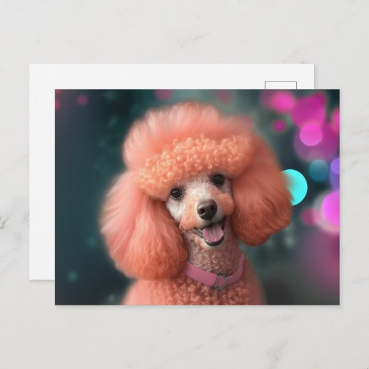 Carte postale Pink Poodé (Devant / Derrière)