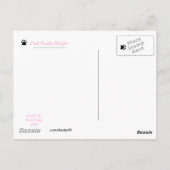 Carte postale Pink Poodle Delft (Dos)