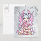Carte postale "Pink Ribbon Fairy" (Devant / Derrière)