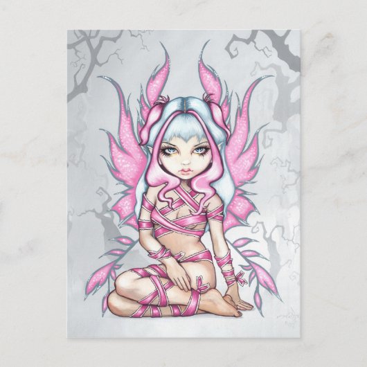 Carte postale "Pink Ribbon Fairy" (Devant)
