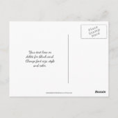 Carte Postale Pink Rosebud Delight Flower Photography  (Dos)