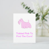 Carte Postale Pink Scottish Terrier (Debout devant)