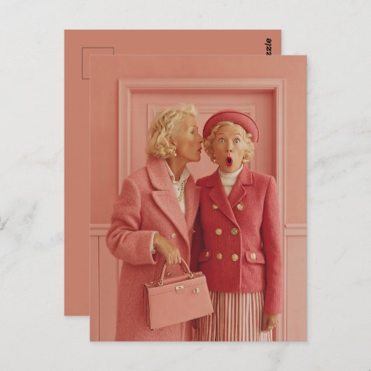 Carte Postale Pink Secrets and Surprised Style (Devant / Derrière)