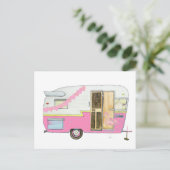 Carte Postale Pink She Shed Camper Trailer (Debout devant)