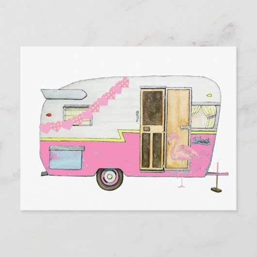 Carte Postale Pink She Shed Camper Trailer (Devant)