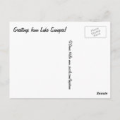 Carte Postale Pink Skies la nuit ! au-dessus du lac Sunapee (Dos)