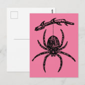 Carte postale Pink Spider (Devant / Derrière)