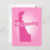 Carte postale Pink State Delaware (Devant / Derrière)