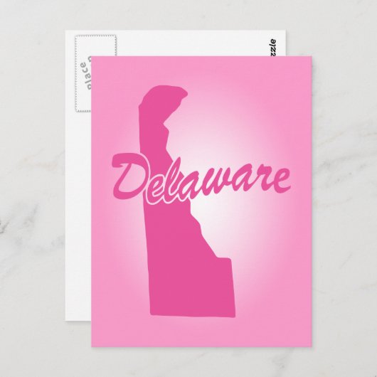 Carte postale Pink State Delaware (Devant / Derrière)